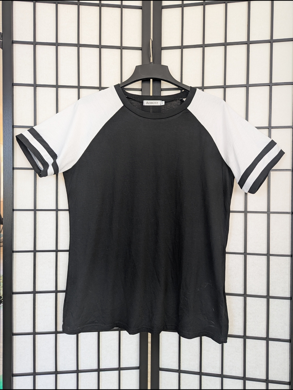 Women's Retro Black and White Short Sleeve Tee
